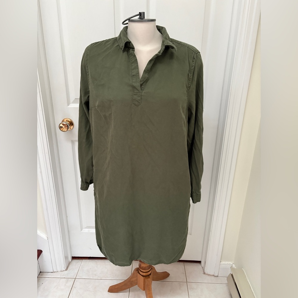 Time and Tru Olive Green Midi Dress